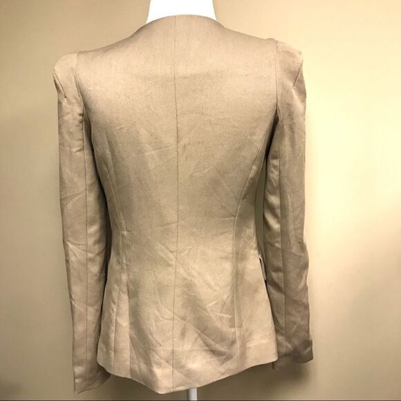 👠Poupine Tan blazer with folded lapel.  Size XS/S - Picture 5 of 5